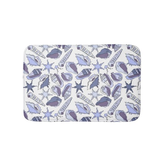 Tapis De Bain Coquillages de Lavendar (Devant)