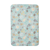 Tapis De Bain Coquillages élégants à la menthe (Devant (Vertical))