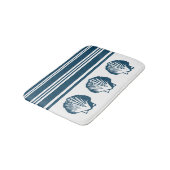 Tapis De Bain Coquillages et rayures (Angle)