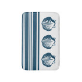Tapis De Bain Coquillages et rayures (Devant (Vertical))