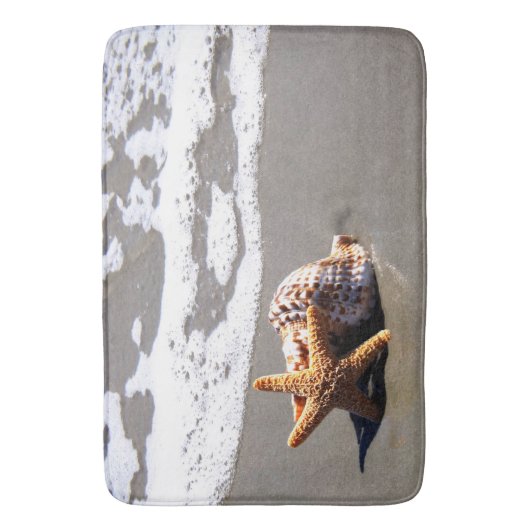 Tapis De Bain Coquillages, plage, océan, Bath, couverture à la (devant Vertical)