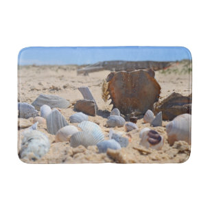 Tapis De Bain Coquillages sur la plage par Shirley Taylor