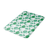 Tapis De Bain Coquillages - vert vert sur un arrière - plan (Angle)