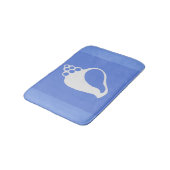 Tapis De Bain Coquille bleue (Angle)