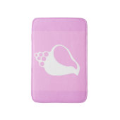 Tapis De Bain Coquille rose (Devant (Vertical))