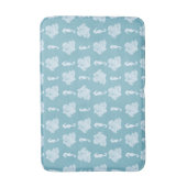 Tapis De Bain Corail Bleu et Hippocampes Côte de Plage (Devant (Vertical))