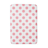 Tapis De Bain Corail et pois blancs (Devant (Vertical))