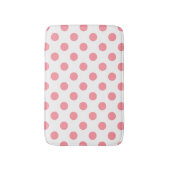 Tapis De Bain Corail et pois blancs (Devant (Vertical))