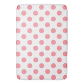Tapis De Bain Corail et pois blancs (devant Vertical)