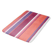 Tapis De Bain Corail vivant, rouge et violet (Angle)
