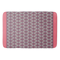 Coral moderne Gris Ikat Motif rideau de douche