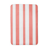 Tapis De Bain Coral White Summer Stripes (Devant (Vertical))