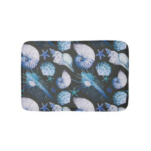 Tapis De Bain Coraux avec Motif de coquillages