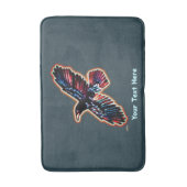 Tapis De Bain Corbeau Iridescendant (Devant (Vertical))