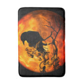 Tapis De Bain Corbeau nocturne d'Halloween (Devant (Vertical))