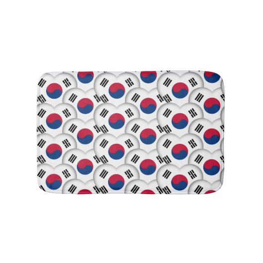 Tapis De Bain Coréen / Drapeau coréen /Corée du Sud (Devant)