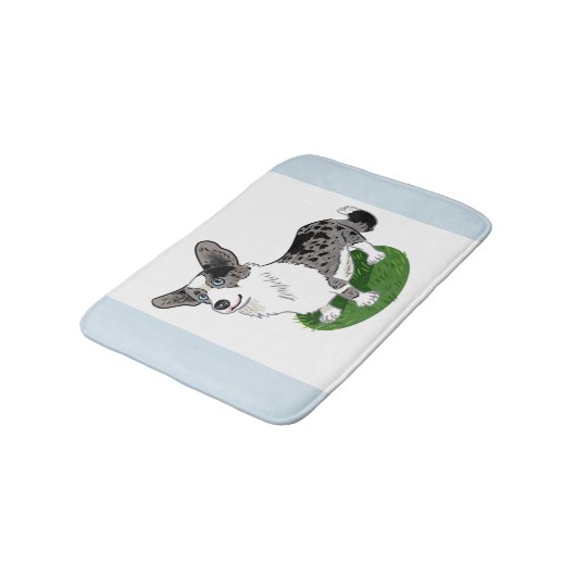 Tapis De Bain Corgi Adorable  (Angle)