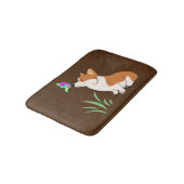 Tapis De Bain Corgi avec le papillon (Angle)