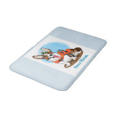 Tapis De Bain Corgi Bathmat, très doux. (Angle)