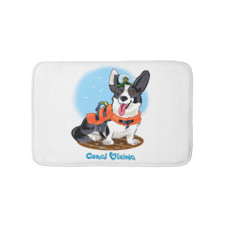 Tapis De Bain Corgi dans la vie Pet mat / bain