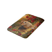 Tapis De Bain Corgi dans les Roses V (Angle)