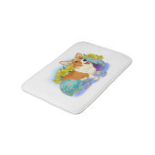 Tapis De Bain Corgi de Pâques (Angle)
