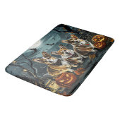 Tapis De Bain Corgi Halloween Éffrayant (Angle)