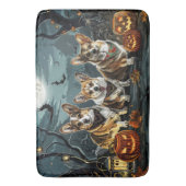 Tapis De Bain Corgi Halloween Éffrayant (devant Vertical)