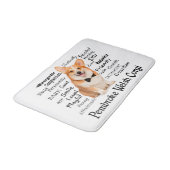 Tapis De Bain Corgi Traits (Angle)