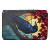 Tapis De Bain Corneilles en verre satiné d'art, Ravens (Devant)