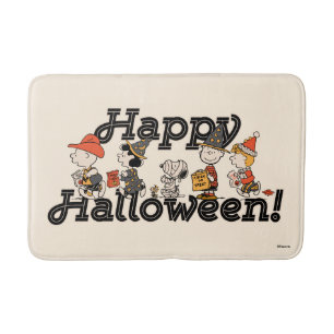 Tapis De Bain Cortège joyeux d'Halloween de la bande de Peanuts