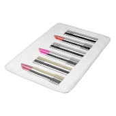 Tapis De Bain Cosmétologie beauté bâton argent rose blanc (Angle)