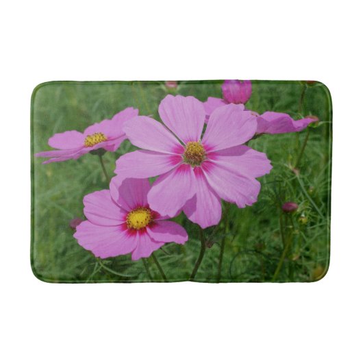 Tapis De Bain Cosmos rose Fleurs Nature (Devant)