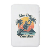 Tapis De Bain Costa Rica Sloth Vintage Sunset Travel Vector Shir (Devant (Vertical))