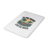 Tapis De Bain Costa Rica Sloth Vintage Vacation Shirt (Angle)