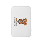 Tapis De Bain Costume d'Halloween beagle Mon Beagle est Mon Chie (Devant (Vertical))