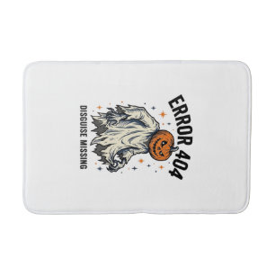 Tapis De Bain Costume Halloween 404 Citrouille Fantôme Erreur De
