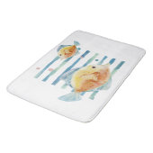 TAPIS DE BAIN CÔTE CLAIR COULEUR D'EAU POISSON TROPICAL, PLAGE (Angle)