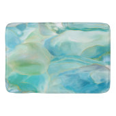 Tapis De Bain Côte tropicale Turquoise Abstraite Gemstone (Devant)