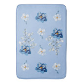 Tapis De Bain Coton bleu Magnolia (devant Vertical)