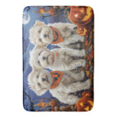 Tapis De Bain Coton De Tulear Halloween Éffrayant (devant Vertical)