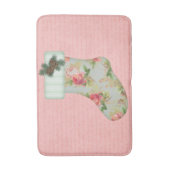 Tapis De Bain Cottage Stocking Christmas Bath Mat (Devant (Vertical))