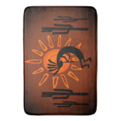 Tapis De Bain Coucher de soleil brun Kokopelli Sun (devant Vertical)