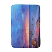 Tapis De Bain Coucher de soleil de la mer tropicale (Devant (Vertical))