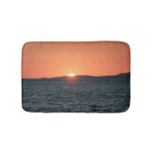 Tapis De Bain Coucher de soleil de plage tropical (Devant)