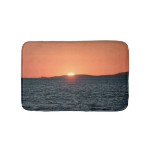 Tapis De Bain Coucher de soleil de plage tropical