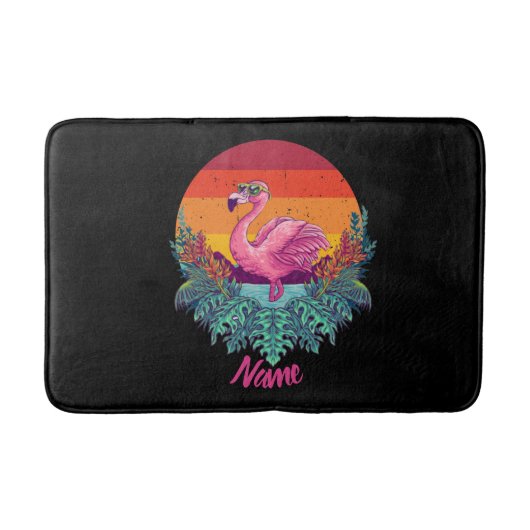 Tapis De Bain Coucher de soleil FLAMINGO (Devant)