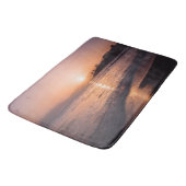 Tapis De Bain Coucher de soleil magnifique sur la plage (Angle)