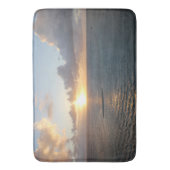 Tapis De Bain Coucher de soleil Pittoresque d'Aruba sur la mer d (devant Vertical)