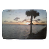 Tapis De Bain Coucher de soleil sur la plage (Devant)